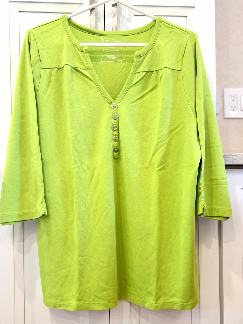 💯% SUPIMA COTTON ~ LIKE NEW! 3/4 Sleeve Shirt